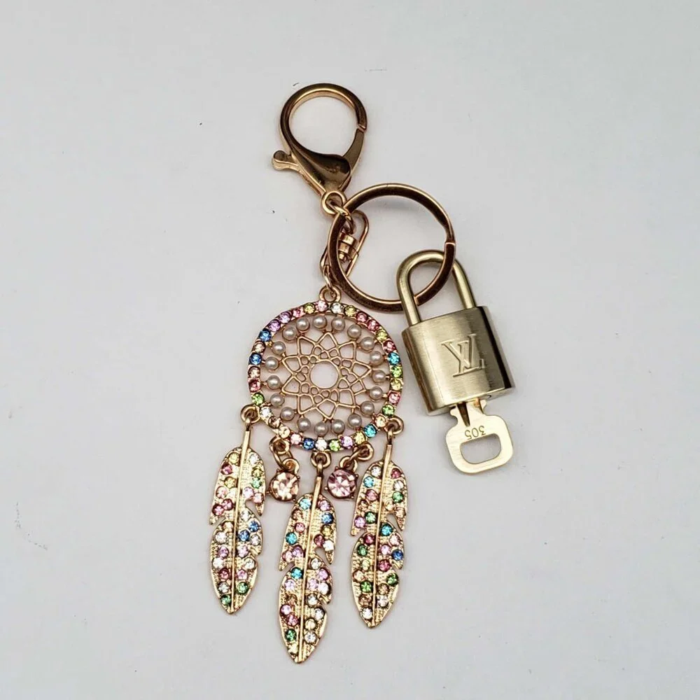 Authentic LV Gold Padlock 🔒Unbranded Keychain Charm for Louis Vuitton Bags